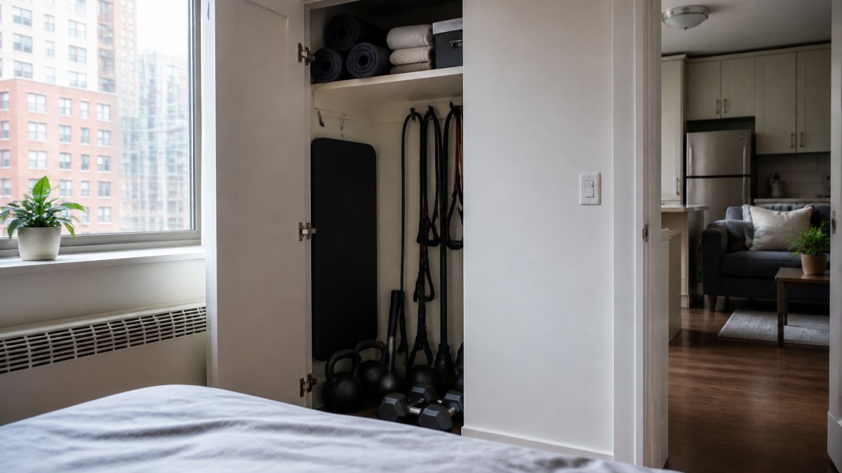 Store Workout Equipment in Small Apartments