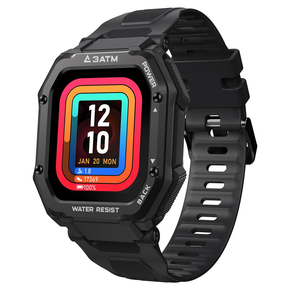 Rugged Smart Watch for Outdoor Sports and Fitness Tracking