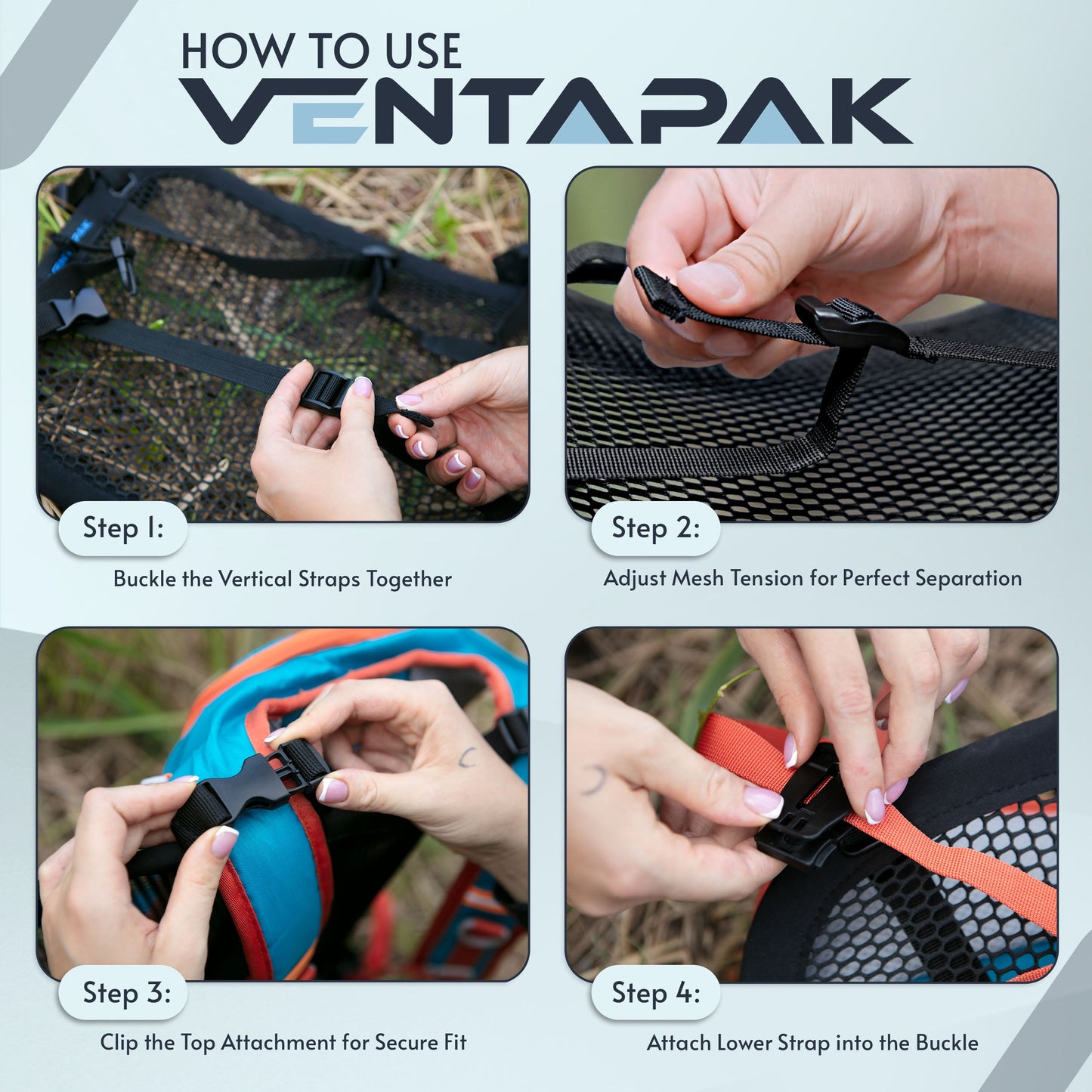 VentaPak - Backpack Comfort Accessory   Lightweight <12 OZ