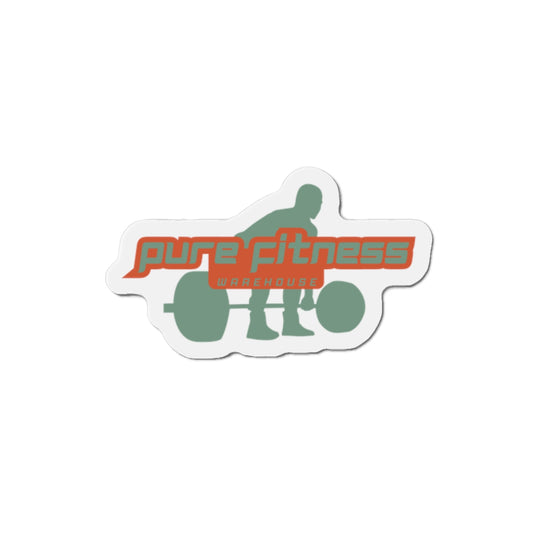 Die-Cut Magnet — "Pure Fitness" Weightlifting Logo Sticker