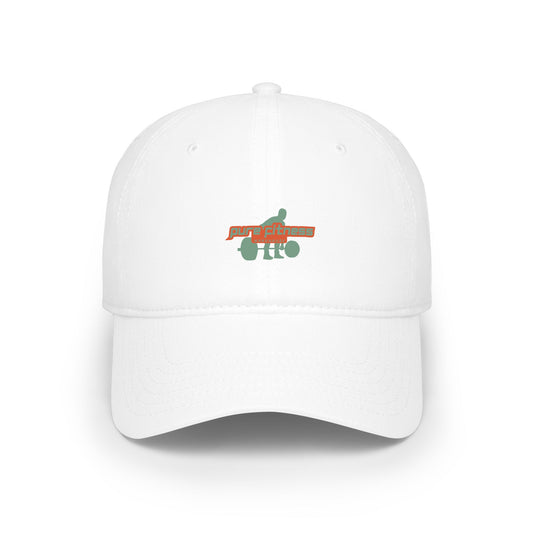 Dino Surfing Cap – Cute Green Dinosaur Graphic Low Profile Baseball Hat