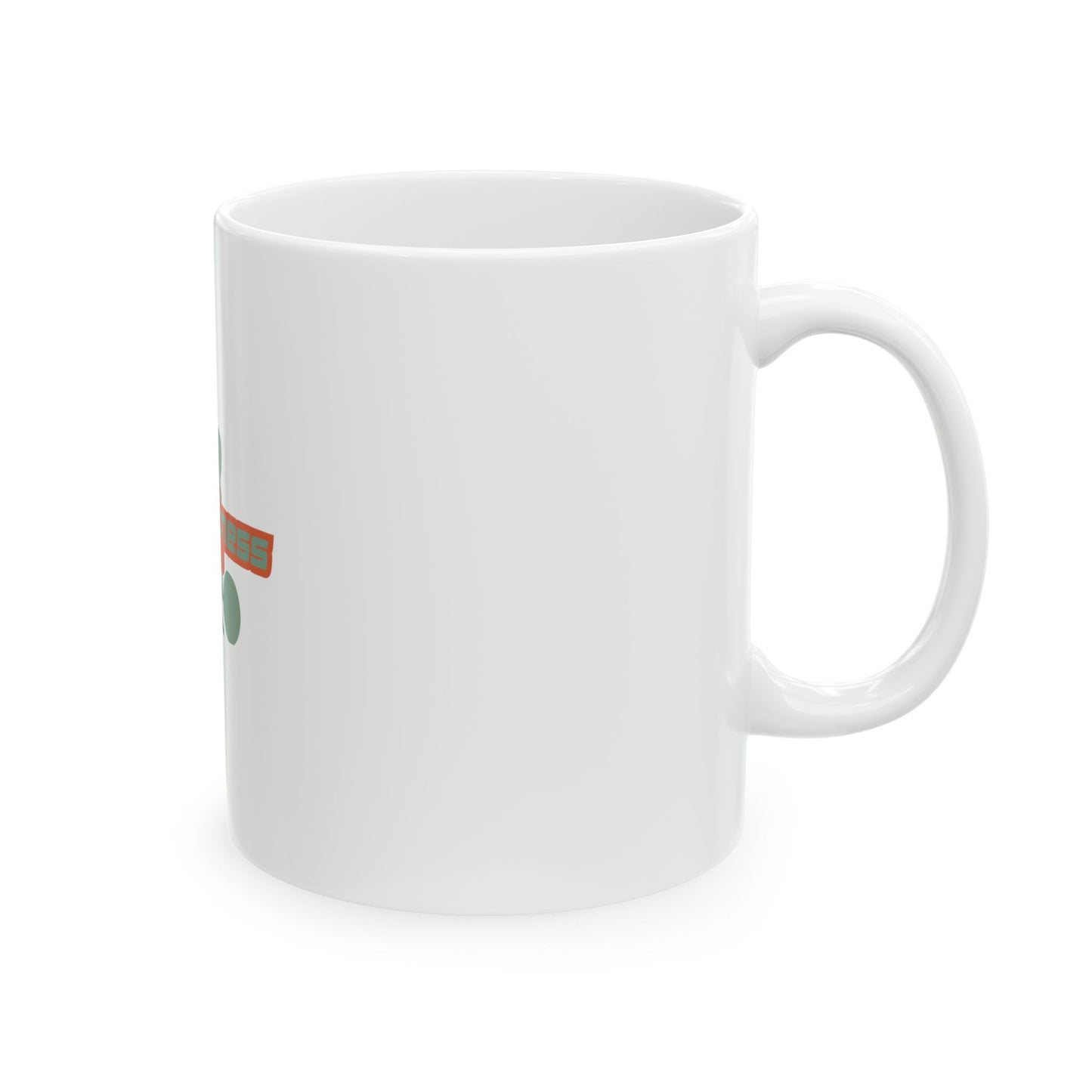 Fitness Barbell Ceramic Mug — Pure Fitness Logo Coffee Cup (11oz, 15oz)
