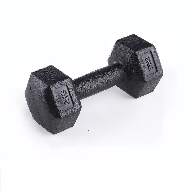 Rubberized Dumbbells for Arm Muscle Training and Home Fitness Workouts