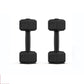 Rubberized Dumbbells for Arm Muscle Training and Home Fitness Workouts