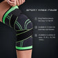 1PC Sport Knee Sleeve Support Men Kneepad Pressurized Elastic Knee Pads Fitness Gear Protector For Sport Improved Circulation Compression Support For Joint Pain
