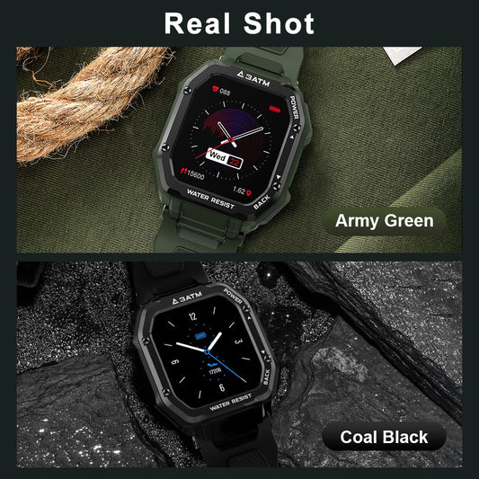 Rugged Smart Watch for Outdoor Sports and Fitness Tracking