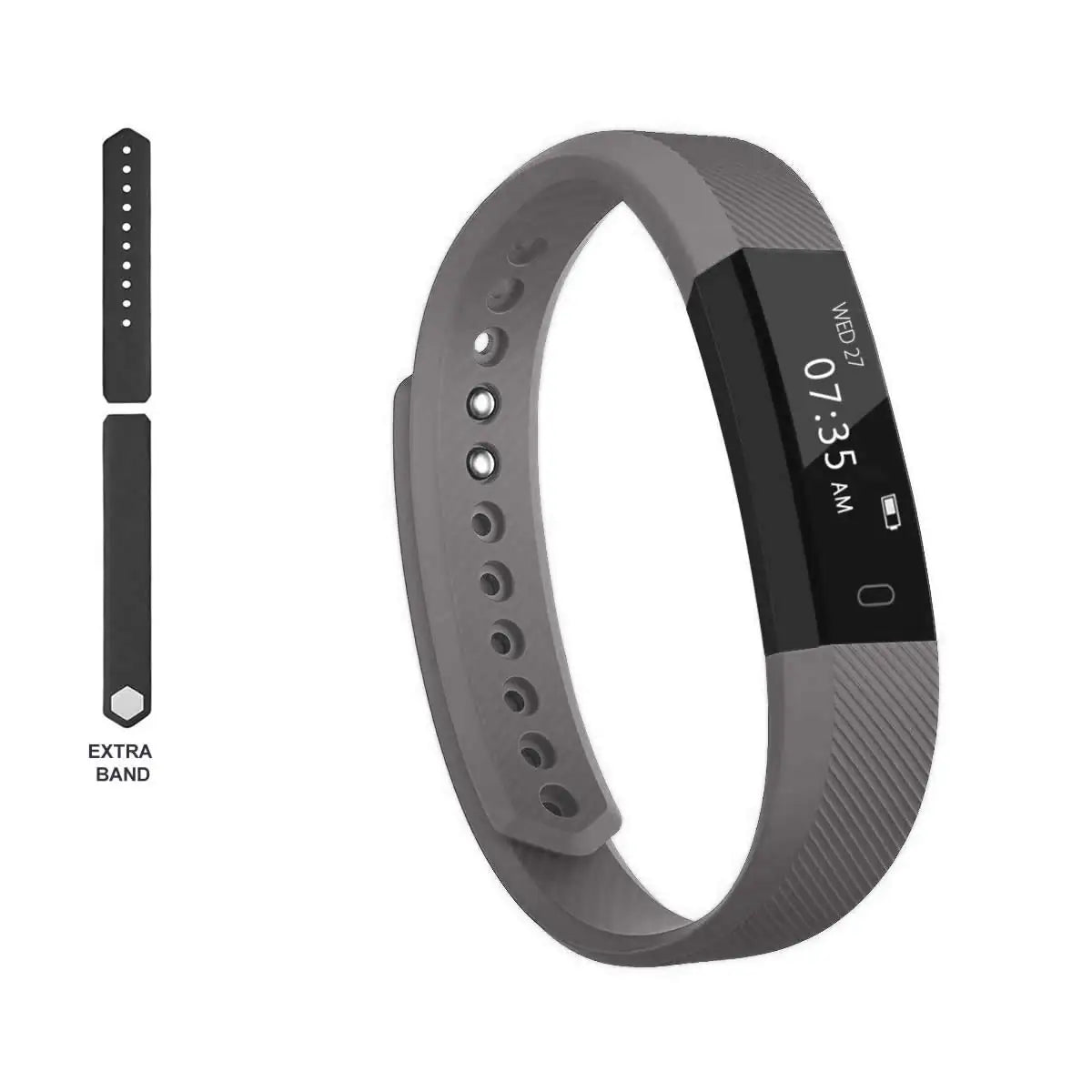 Slim Activity Tracker Smart Watch with Free Extra Band Included
