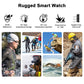 Rugged Smart Watch for Outdoor Sports and Fitness Tracking