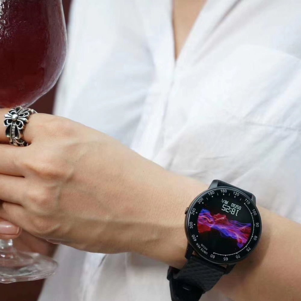 Smart Watch Fitness Tracker with Heart Rate and Blood Pressure Monitor
