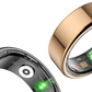 Smart Ring Blood Pressure Sleep Monitoring Waterproof Sports Fitness Tracker Military Grades Titanium Steel Shell SmartRing