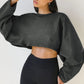 Active Comfort Long Sleeved Sweatshirt Crop Top