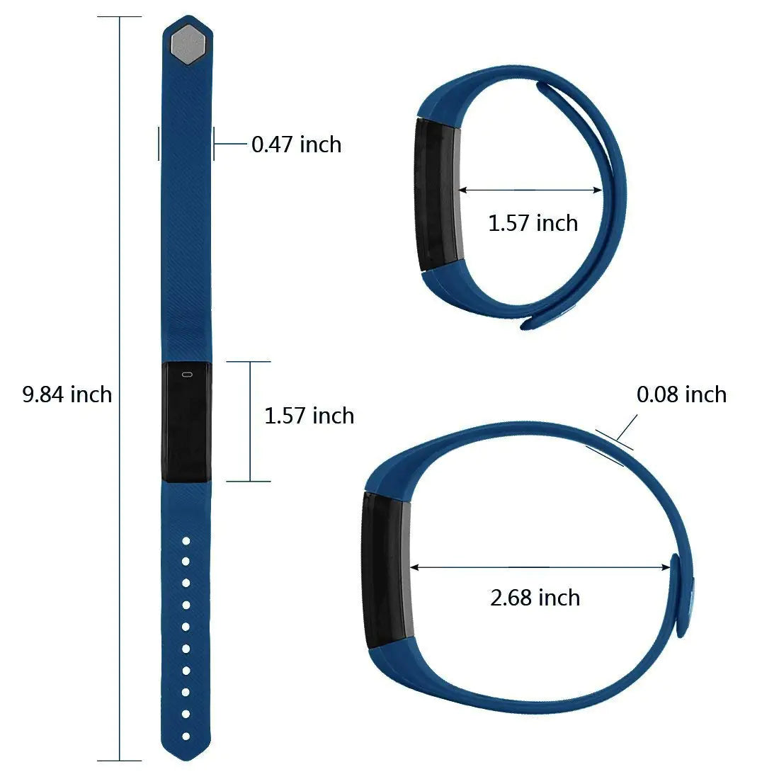 Slim Activity Tracker Smart Watch with Free Extra Band Included