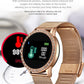 Luxury Ladies Smart Watch For Women With  Blood Pressure Heart Rate Monitor Fitness tracker And Sport Smart Band Alarm Clock Reminder Smartwatch