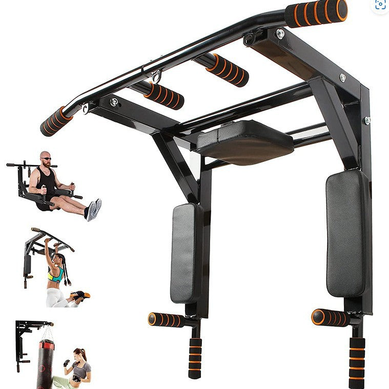 Wall Mounted Pull-Up and Sandbag Rack Fitness Training Equipment