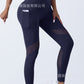 Women's High-Waist Mesh-Panel Yoga Leggings