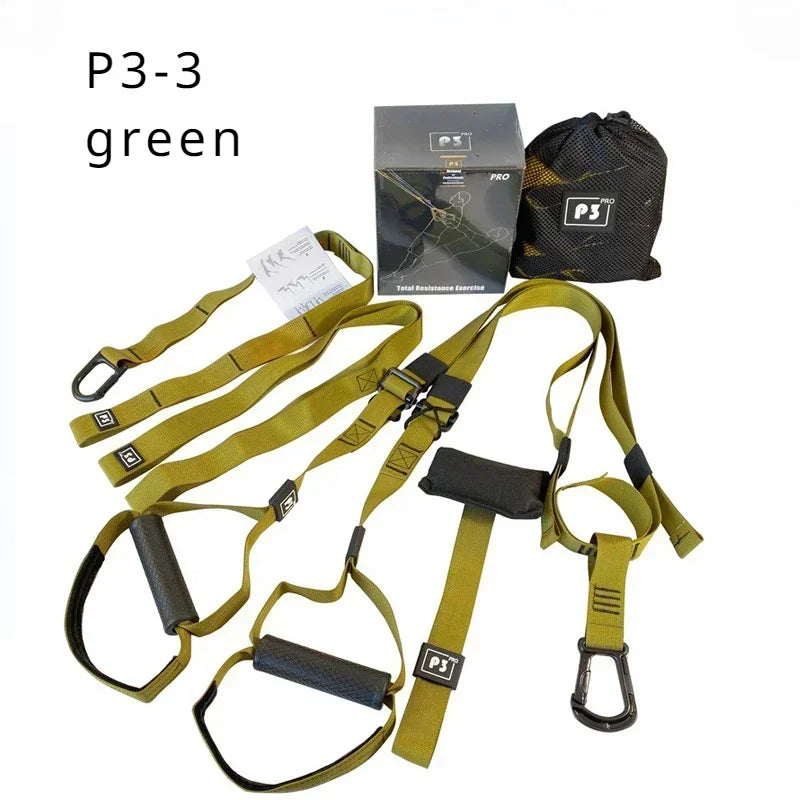 Adjustable Suspension Training Belt for Fitness Strength and Yoga Workouts