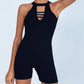 Sexy Fitness Yoga Jumpsuit Women Hollow V Neck Tight Backless Sports One Piece Suits Quick Drying Sleeveless Scrunch Romper
