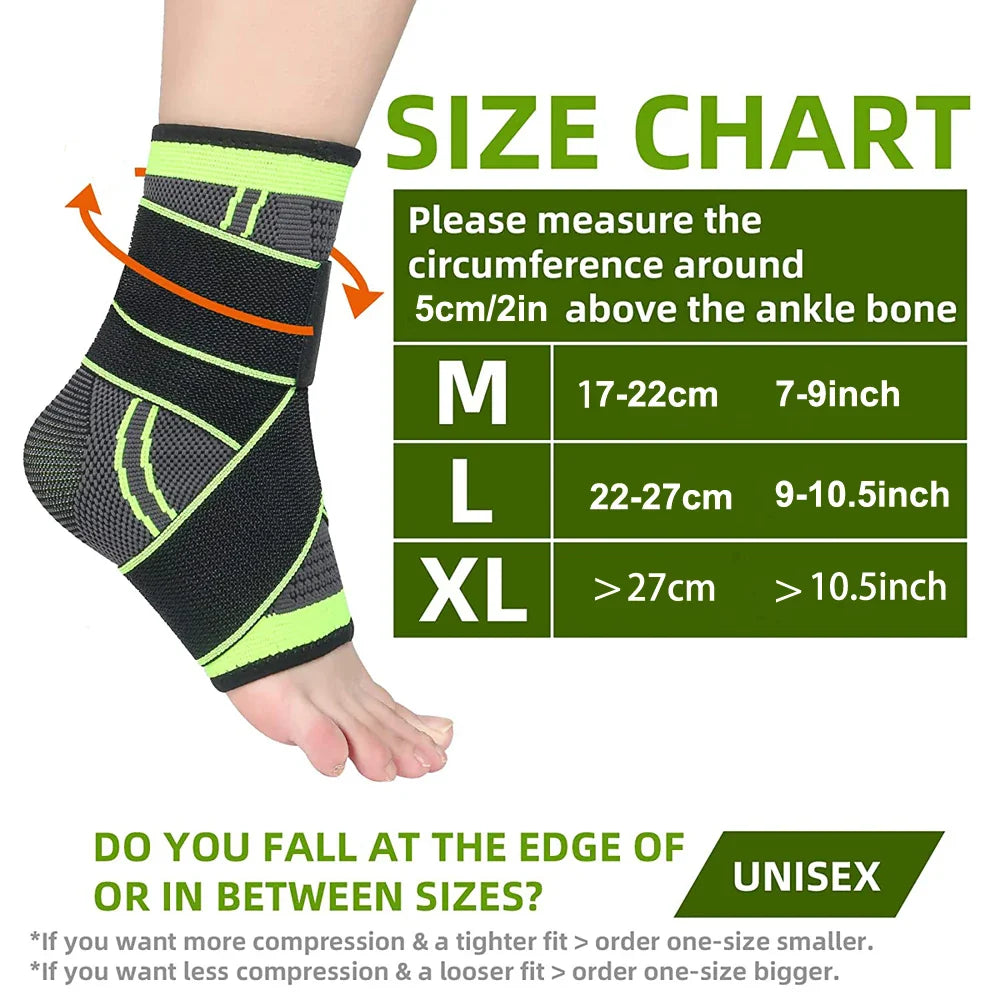Sports Ankle Brace Compression Support Sleeve for Gym and Fitness Activities