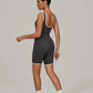 Women's Sports Jumpsuit Yoga Fitness Combination Lift Buttocks Bare Back High Elasticity Gym Sexy Sports Jumpsuit Gym Romper