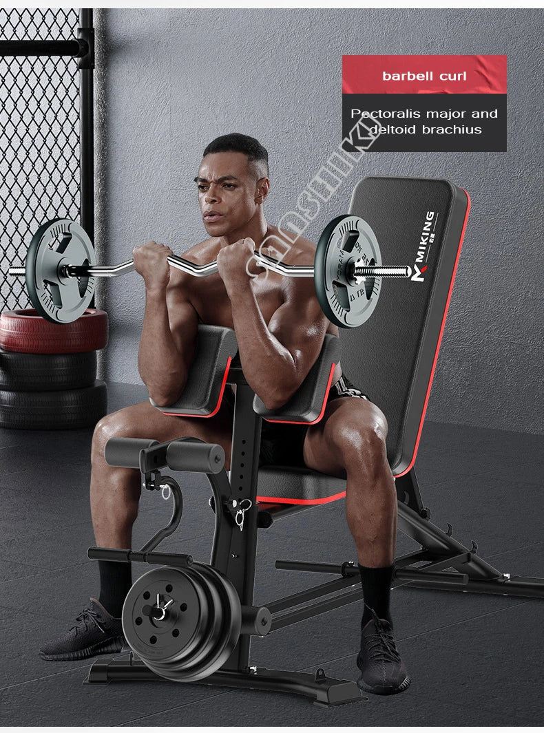 New Upgraded Multi-function Weightlifting Bench, Home Abdominal Waist Fitness Bench, Dumbbell Training Auxiliary Stool