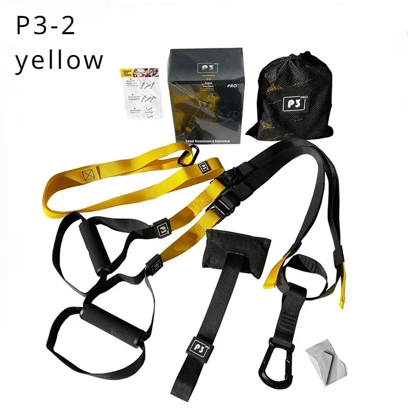 Adjustable Suspension Training Belt for Fitness Strength and Yoga Workouts
