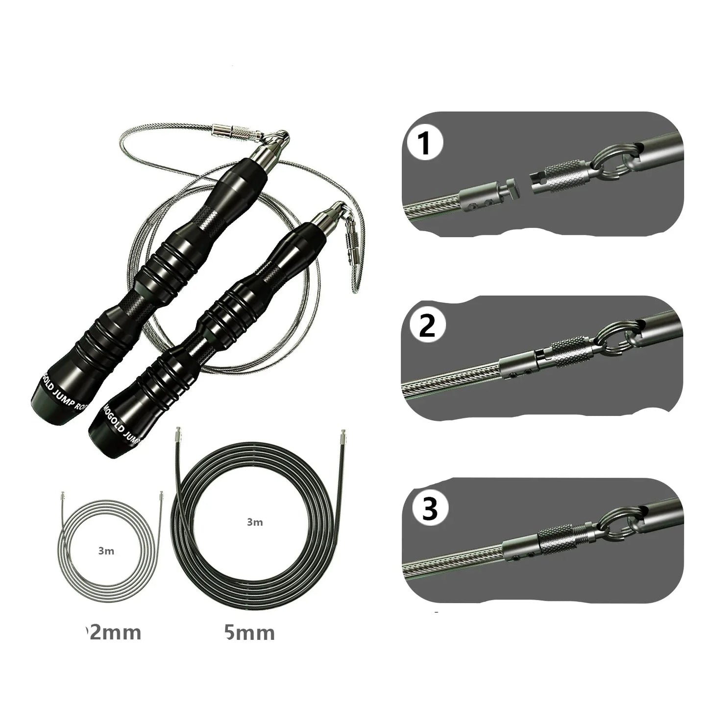 Weighted PVC Jump Rope for Intense Workouts