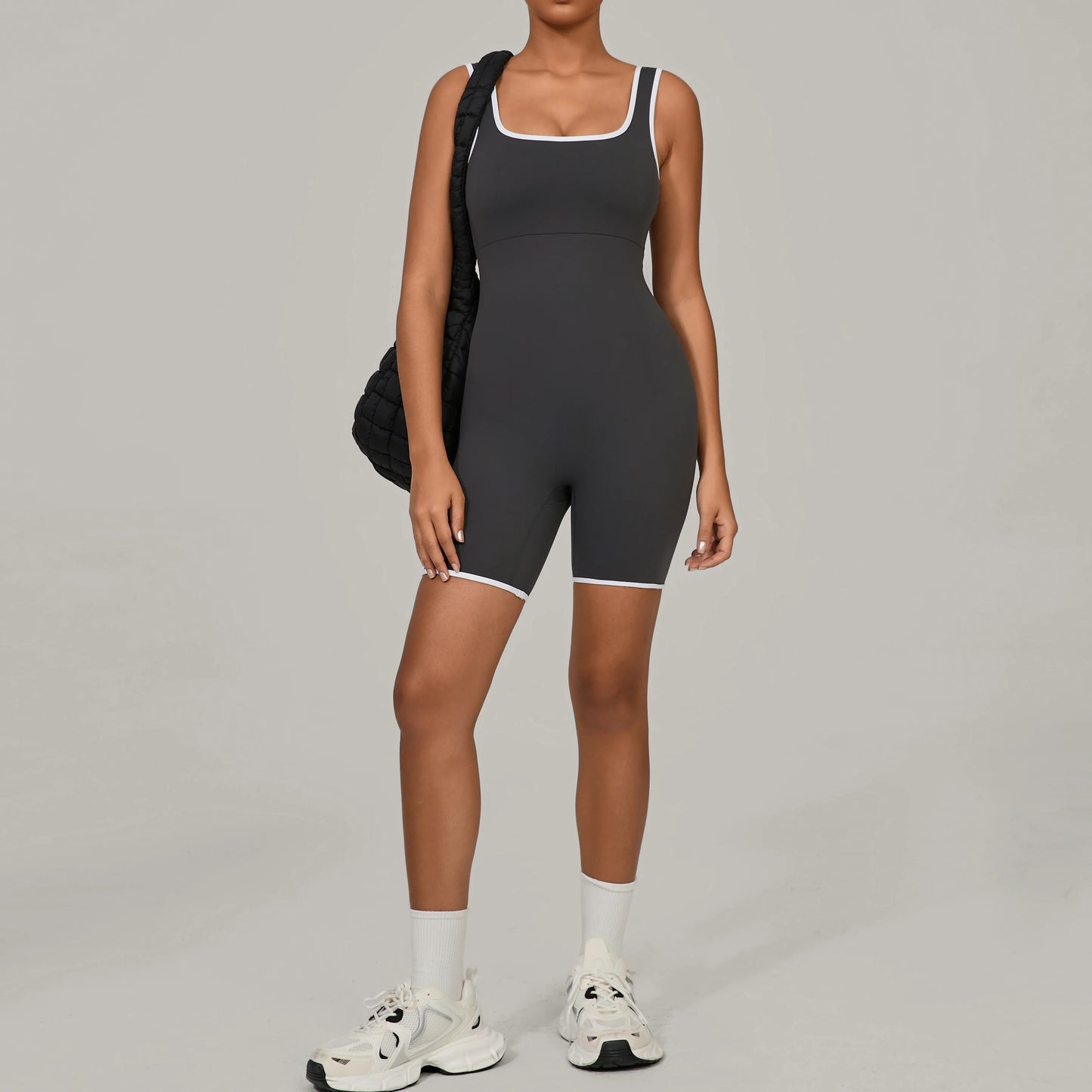 Women's Sports Jumpsuit Yoga Fitness Combination Lift Buttocks Bare Back High Elasticity Gym Sexy Sports Jumpsuit Gym Romper