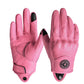 Vintage Real Leather Breathable Touch Screen Gloves
