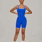 Women's Sports Jumpsuit Yoga Fitness Combination Lift Buttocks Bare Back High Elasticity Gym Sexy Sports Jumpsuit Gym Romper