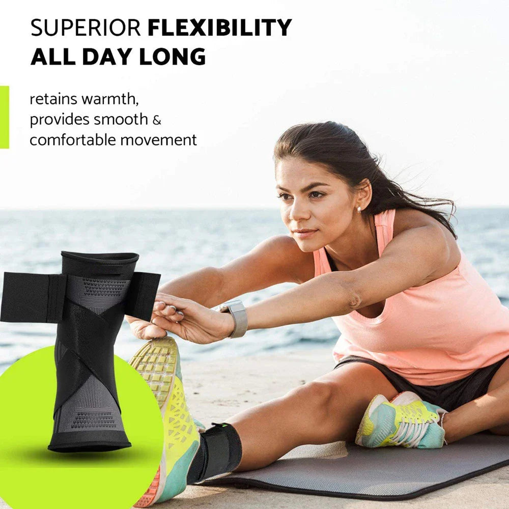 Sports Ankle Brace Compression Support Sleeve for Gym and Fitness Activities