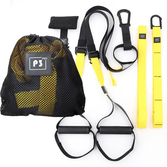 Adjustable Suspension Training Belt for Fitness Strength and Yoga Workouts