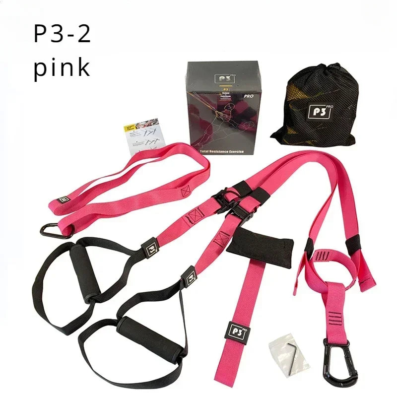 Adjustable Suspension Training Belt for Fitness Strength and Yoga Workouts