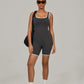 Women's Sports Jumpsuit Yoga Fitness Combination Lift Buttocks Bare Back High Elasticity Gym Sexy Sports Jumpsuit Gym Romper