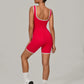 Women's Sports Jumpsuit Yoga Fitness Combination Lift Buttocks Bare Back High Elasticity Gym Sexy Sports Jumpsuit Gym Romper
