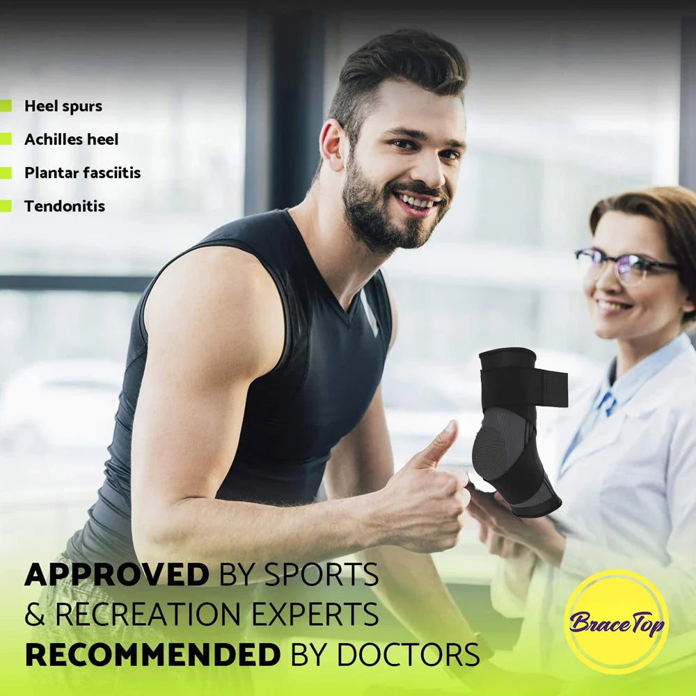 Sports Ankle Brace Compression Support Sleeve for Gym and Fitness Activities