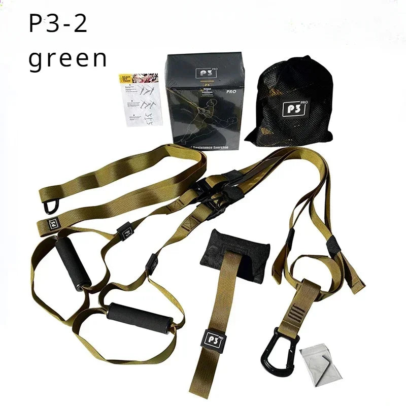 Adjustable Suspension Training Belt for Fitness Strength and Yoga Workouts