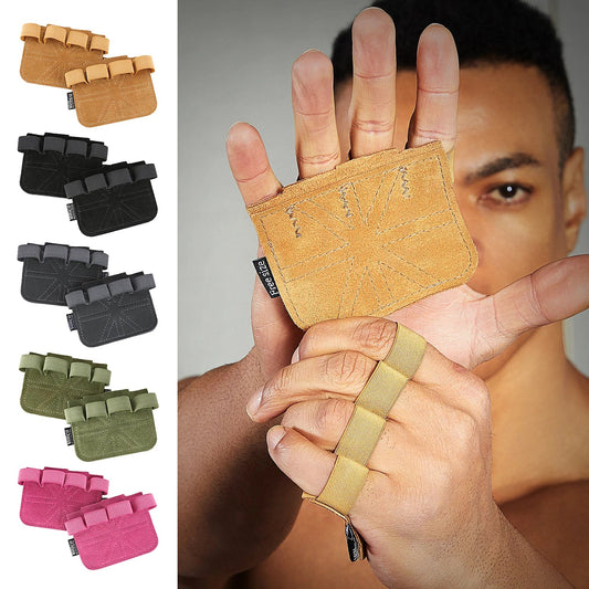 Leather Weight Lifting Training Gloves | Palm Protection for Gym Workouts