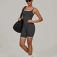 Women's Sports Jumpsuit Yoga Fitness Combination Lift Buttocks Bare Back High Elasticity Gym Sexy Sports Jumpsuit Gym Romper