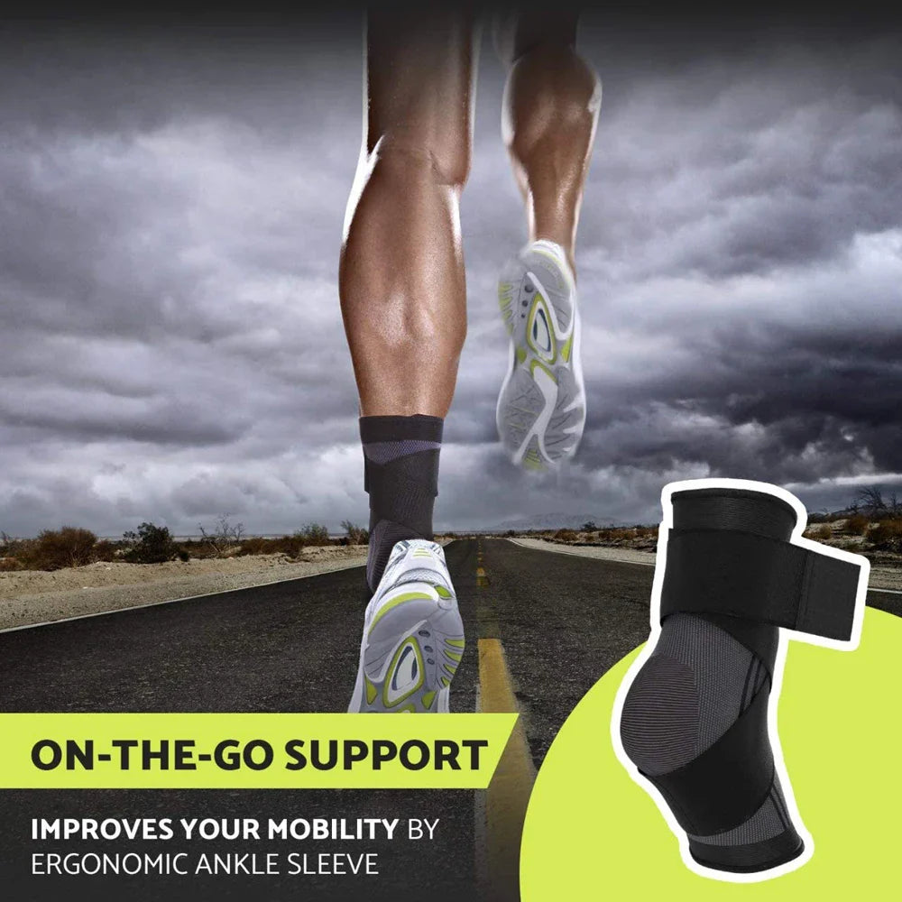 Sports Ankle Brace Compression Support Sleeve for Gym and Fitness Activities