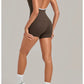 Color Blocking Brushed Yoga Jumpsuit Women Hollow Out Backless Tight Sport One Piece Suit Gym Running Exercise Fitness Bodysuits