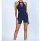 Sexy Fitness Yoga Jumpsuit Women Hollow V Neck Tight Backless Sports One Piece Suits Quick Drying Sleeveless Scrunch Romper
