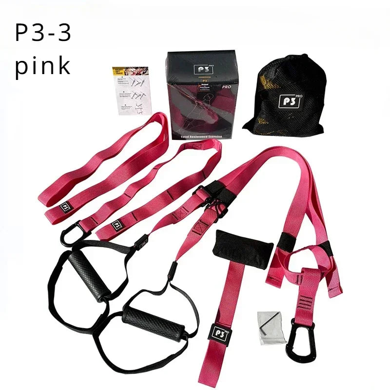 Adjustable Suspension Training Belt for Fitness Strength and Yoga Workouts