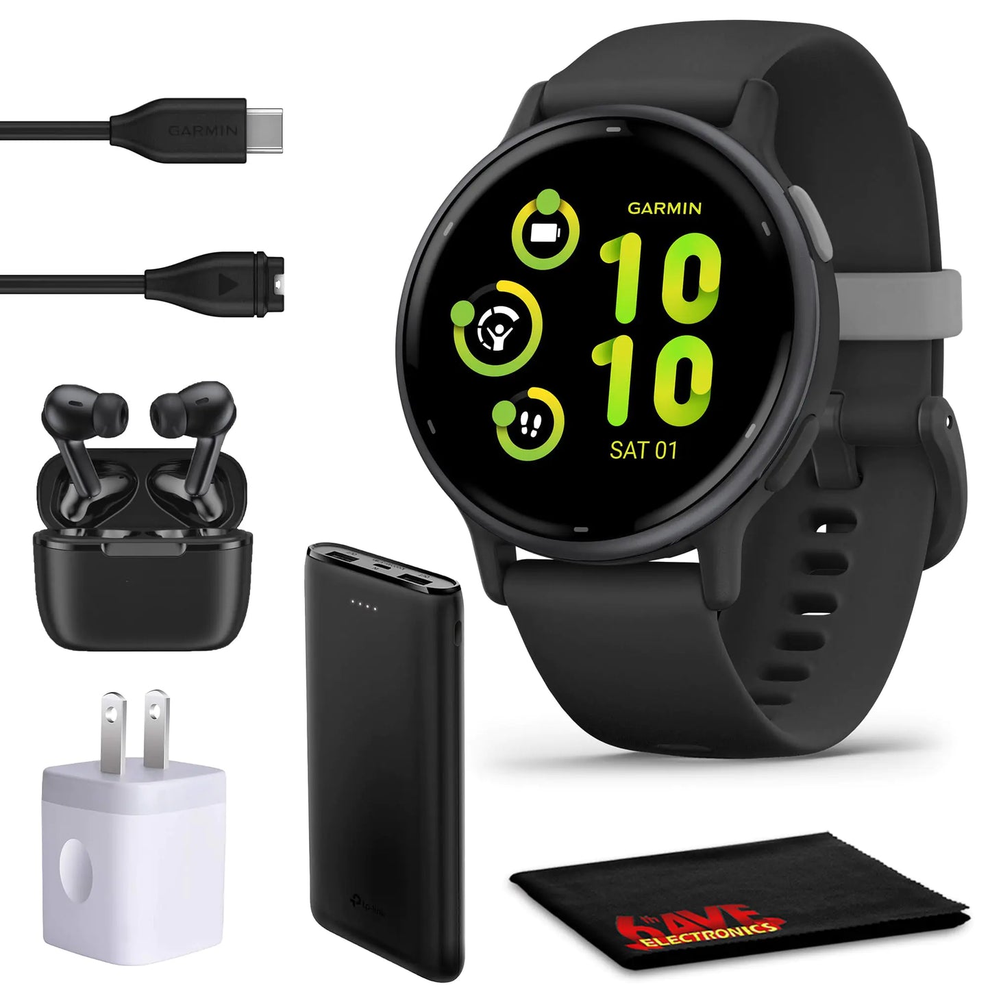 Fitness Tracker Smart Watch with AMOLED Display and 11-Day Battery