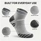 20 Pairs Athletic Socks, Breathable & Comfortable One Size Fits Most Ankle Socks, Short Crew Socks for Men and Women, Unisex