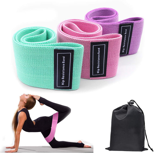 3PCS Resistance Bands for Leg Butt Yoga and Fitness Workouts