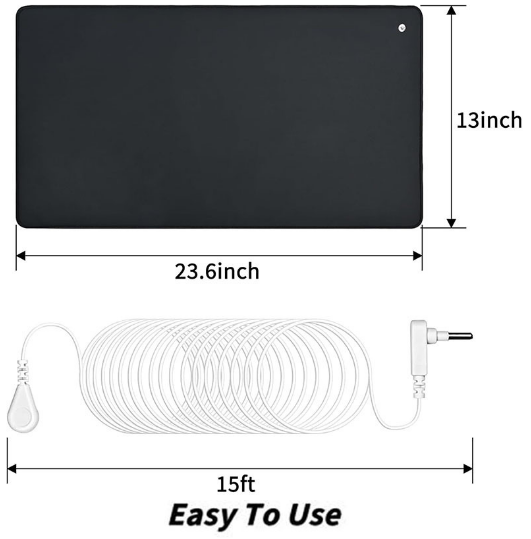 Anti-Static Grounding Pad & Mat | Conductive Earthing Pad for Yoga & Office Use