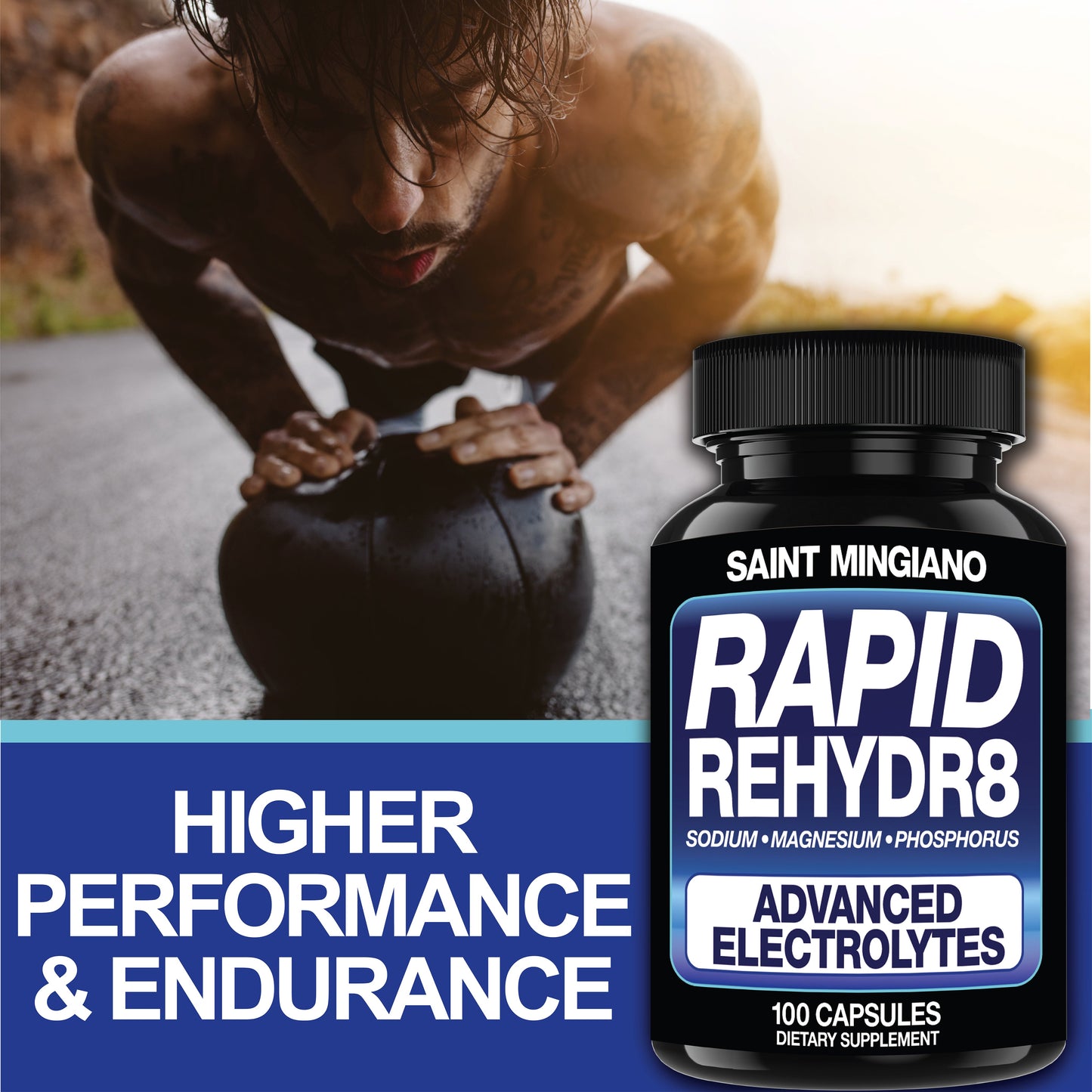 Rapid Rehydr8 Electrolyte Capsules for Muscle Recovery Hydration and Endurance