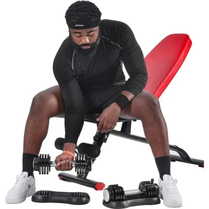 Adjustable Magnetic Barbell Dumbbell – Home Gym Training