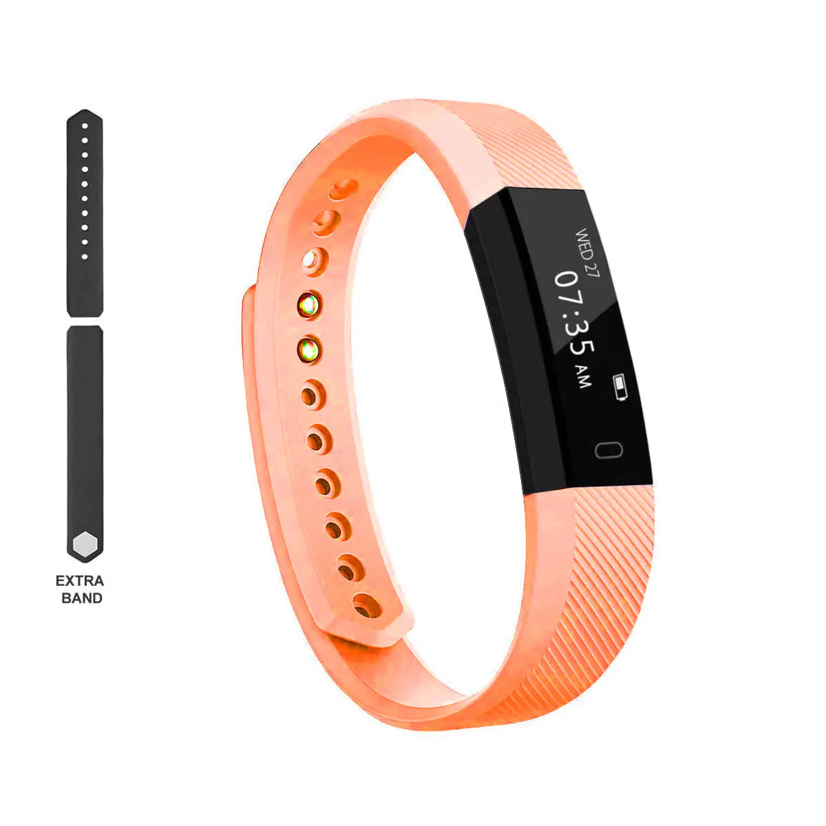 Slim Activity Tracker Smart Watch with Free Extra Band Included