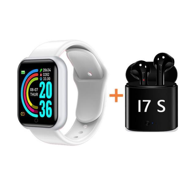 Waterproof Fitness Tracker Smartwatch with Heart Rate Monitor and Color Screen